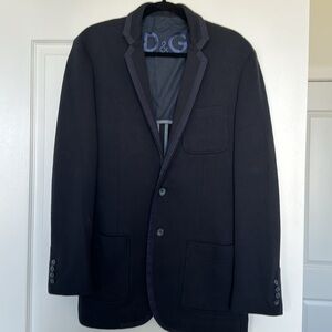 Dolce & Gabbana Navy Blue Blazer
